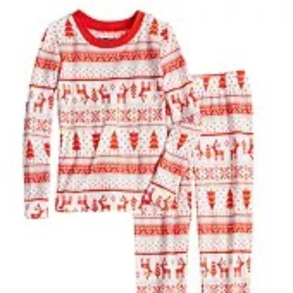 Kids Christmas Deer Jammies NIB - Picture 1 of 4